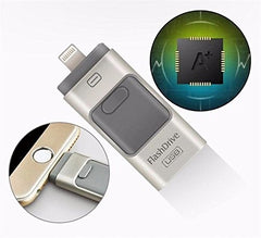 Flash Drive USB Memory Stick U Disk 3-in-1 for Android/iOS Devices – Portable Data Solution