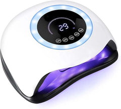 UV LED 168W Nail Lamp | Professional Nail Dryer with 42 LEDs for Gel Polish | Fast Curing Nail Light with 4 Timer Settings | Salon-Quality Manicure at Home