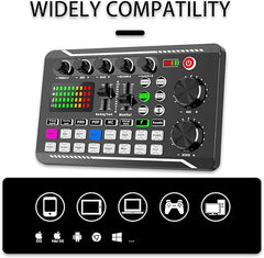 Ultimate Podcasting Ensemble – V9 Mixer, BM800 Mic & Sound Card for Pro-Quality Audio