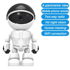 1080P Robot Camera | 360° WiFi Security Camera with Night Vision, Auto Tracking, and Baby Monitor Features