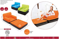 Foldable Inflatable Lazy Sofa Bed | Comfortable Single-Seat for Balcony, Garden, & Outdoor Use