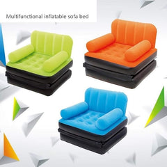 Foldable Inflatable Lazy Sofa Bed | Comfortable Single-Seat for Balcony, Garden, & Outdoor Use