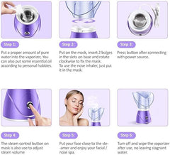 Professional Facial Steamer | Portable Spa Experience for Deep Cleansing and Hydration