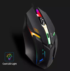 Wired Gaming Mouse with RGB Lights | Adjustable DPI & Ergonomic Design