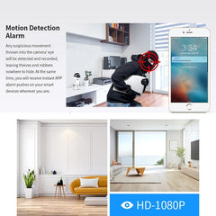 1080P Robot Camera | 360° WiFi Security Camera with Night Vision, Auto Tracking, and Baby Monitor Features