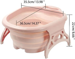 Green Collapsible Foot Spa Tub | Portable Pedicure and Relaxation Solution