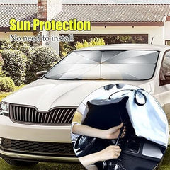 Auto Sunshade Umbrella – Foldable Windshield Heat & UV Protection for Cars, Trucks, and SUVs