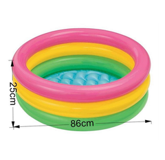 3 Rings Inflatable Sunset Glow Pool | Vibrant Swimming Pool for Babies & Toddlers | Safe, Durable & Easy to Use