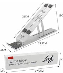 Creative Folding Laptop Stand | Portable & Ergonomic Storage Bracket for Comfortable Laptop Use