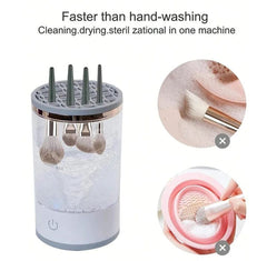 3-in-1 Automatic Makeup Brush Cleaner and Dryer – Electric USB-Powered Makeup Brush Cleaning Machine