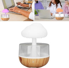 Rain Cloud Humidifier | 450ml Mini Cool Mist Humidifier with 7 LED Lights | USB Personal Desktop Humidifier